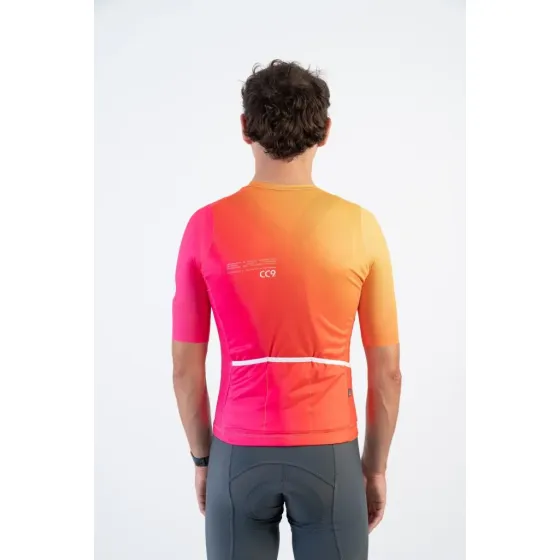 Jersey Remera SS Pro Evo CC9 Naranja con Fucsia